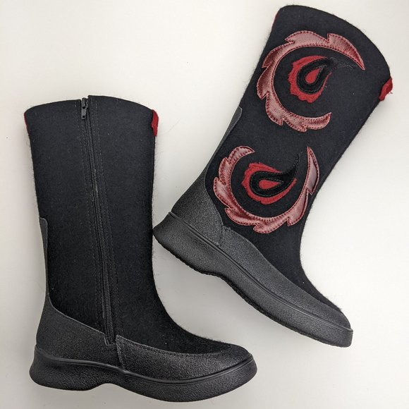 Sheep Wool Felt Galoshes Boots Size Valenki EU 39 - Picture 2 of 13